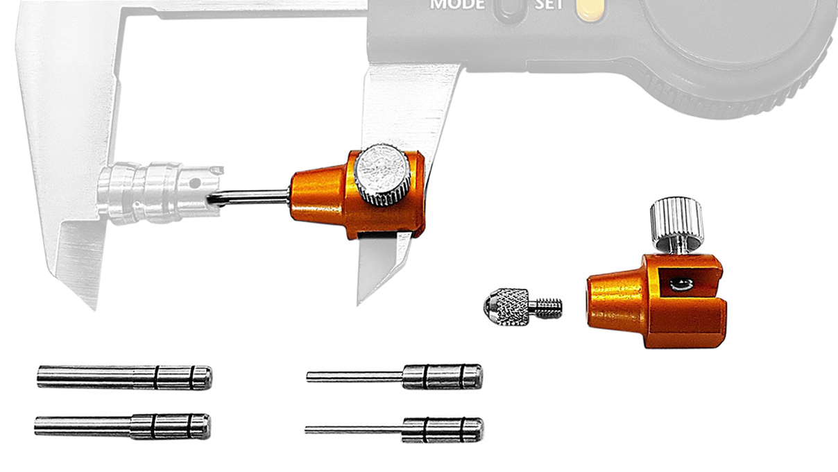 Quick Dim accessories for digital Slides for measuring depth, wall thickness, cavities