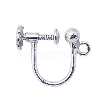 Clip-on prongs 925/- silver with ball approx. 3.0 mm, with eyelet