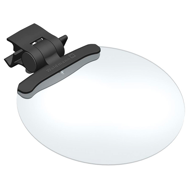 Waldmann magnifier for LED luminaires Taneo, Ø 132 mm, 3,5 dpt