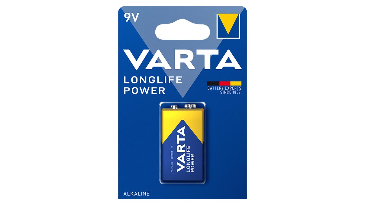 Varta 9V block alkaline longlife power battery
