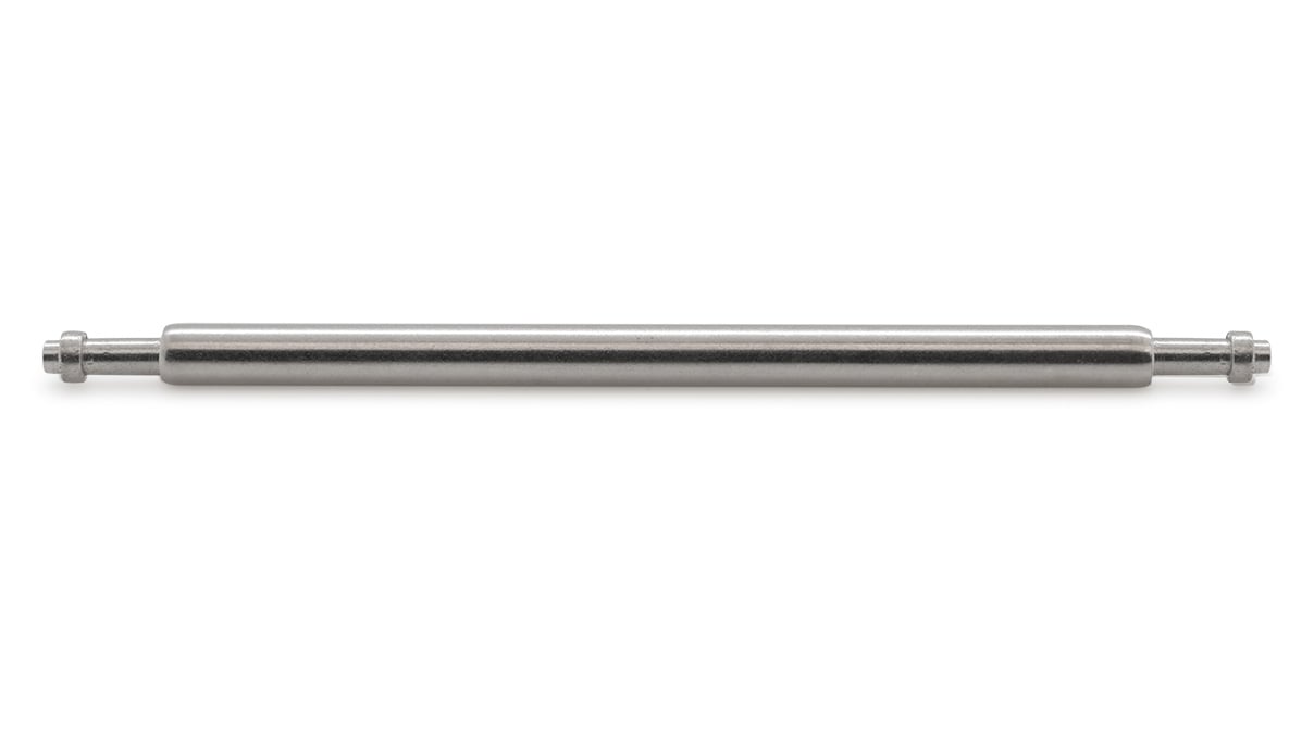100 Spring bars for clasps length 11 mm, body/pivot Ø 1,3/0,9 mm with short pivot