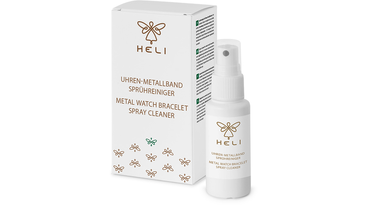 Heli limpiador de pulseras metálicas en spray para relojes, frasco pulverizador, 30 ml