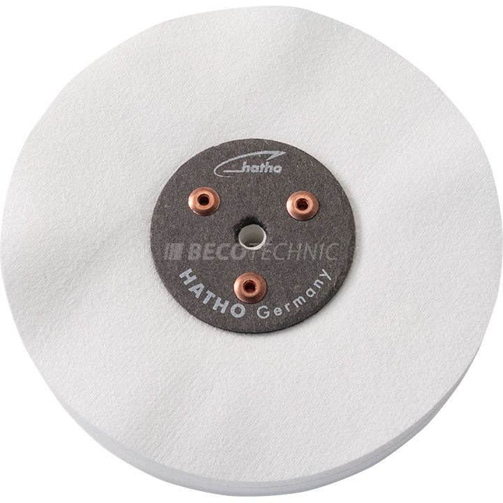 Polishing wheel ZETA, finest microfibre cloth for shine polishing, Ø 125 mm (50 folds)