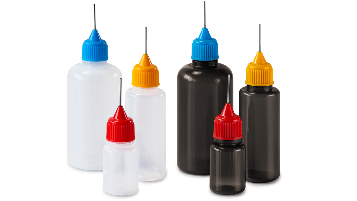 Assortment of needle cap range for bottles, 6 pieces