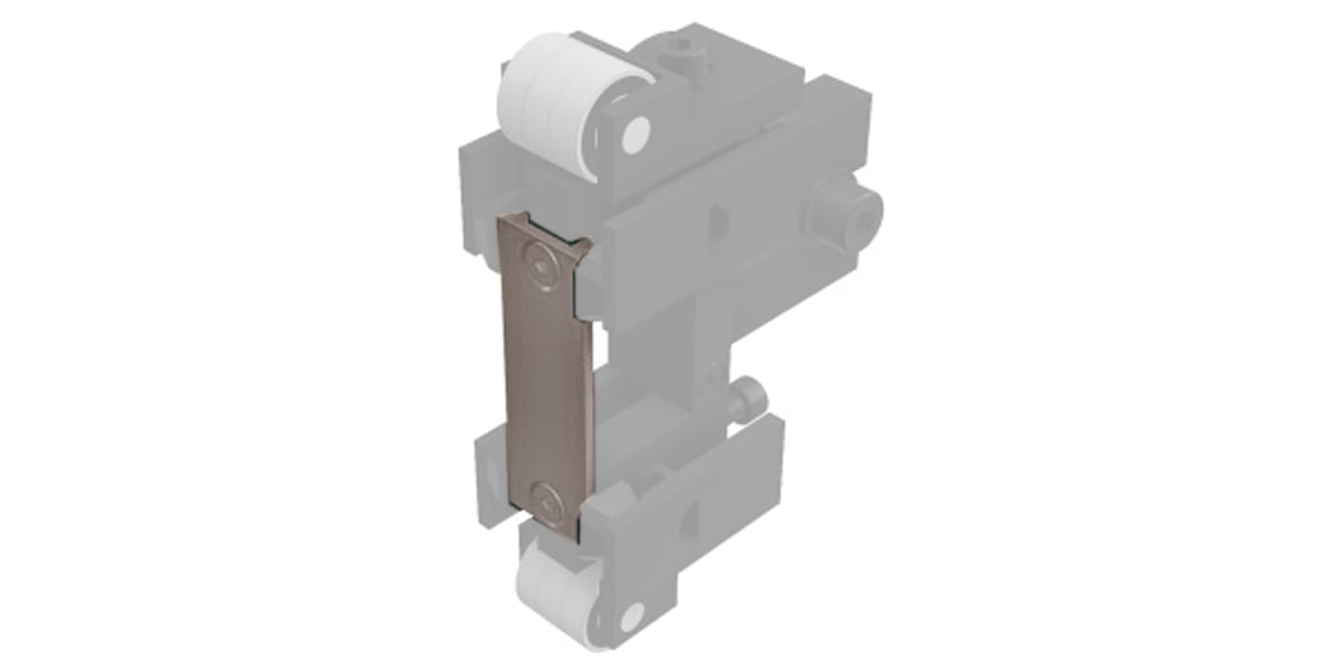 Replaceable support plate C501-LA-10, hardened steel, width 10 mm