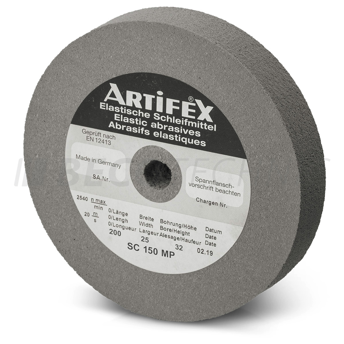 Artifex grinding wheel SC 150 MP, grain medium, hardness medium, 200 x 25 x 32 mm
