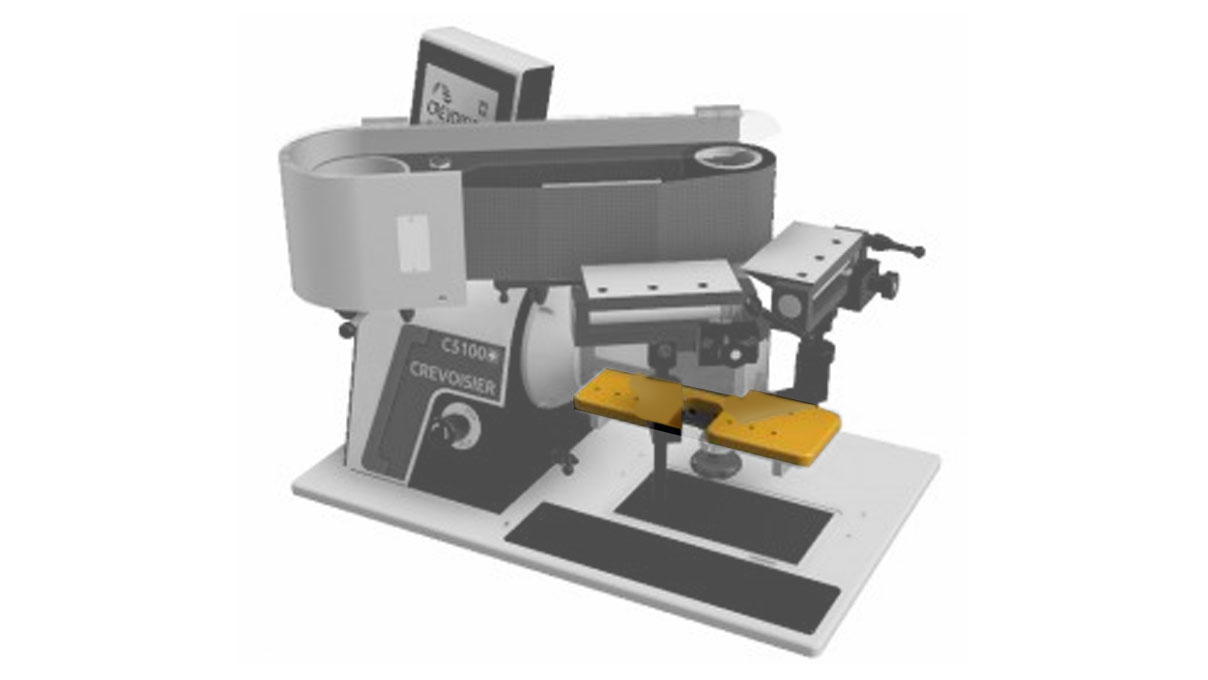 Steuntafel voor spindel onder 90° voor horizontaal slijpen voor Crevoisier machines