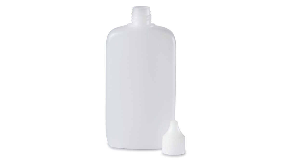 Set of 9 squeeze bottles, 50 - 150 ml, with caps, dosing aids and funnel