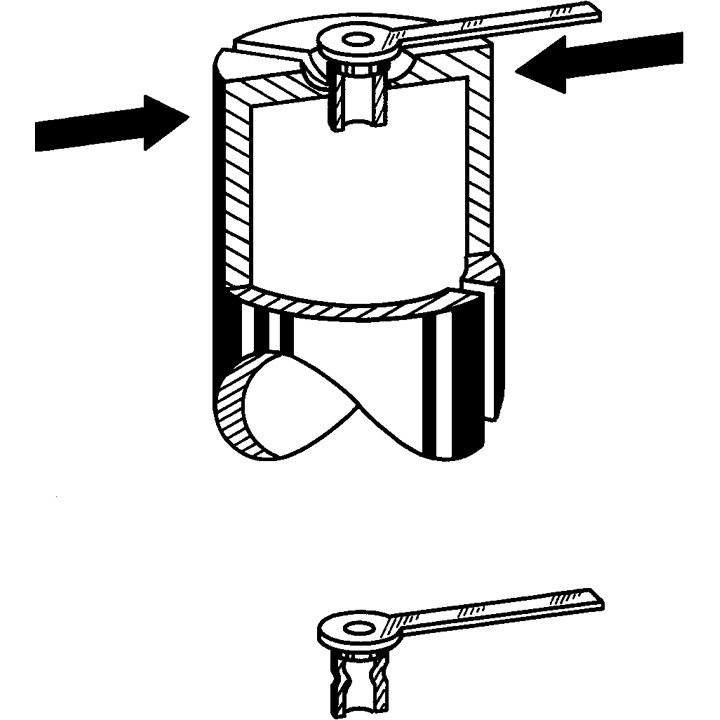 Bergeon 3010 Tool for tightening the pipes of hands and winding crowns