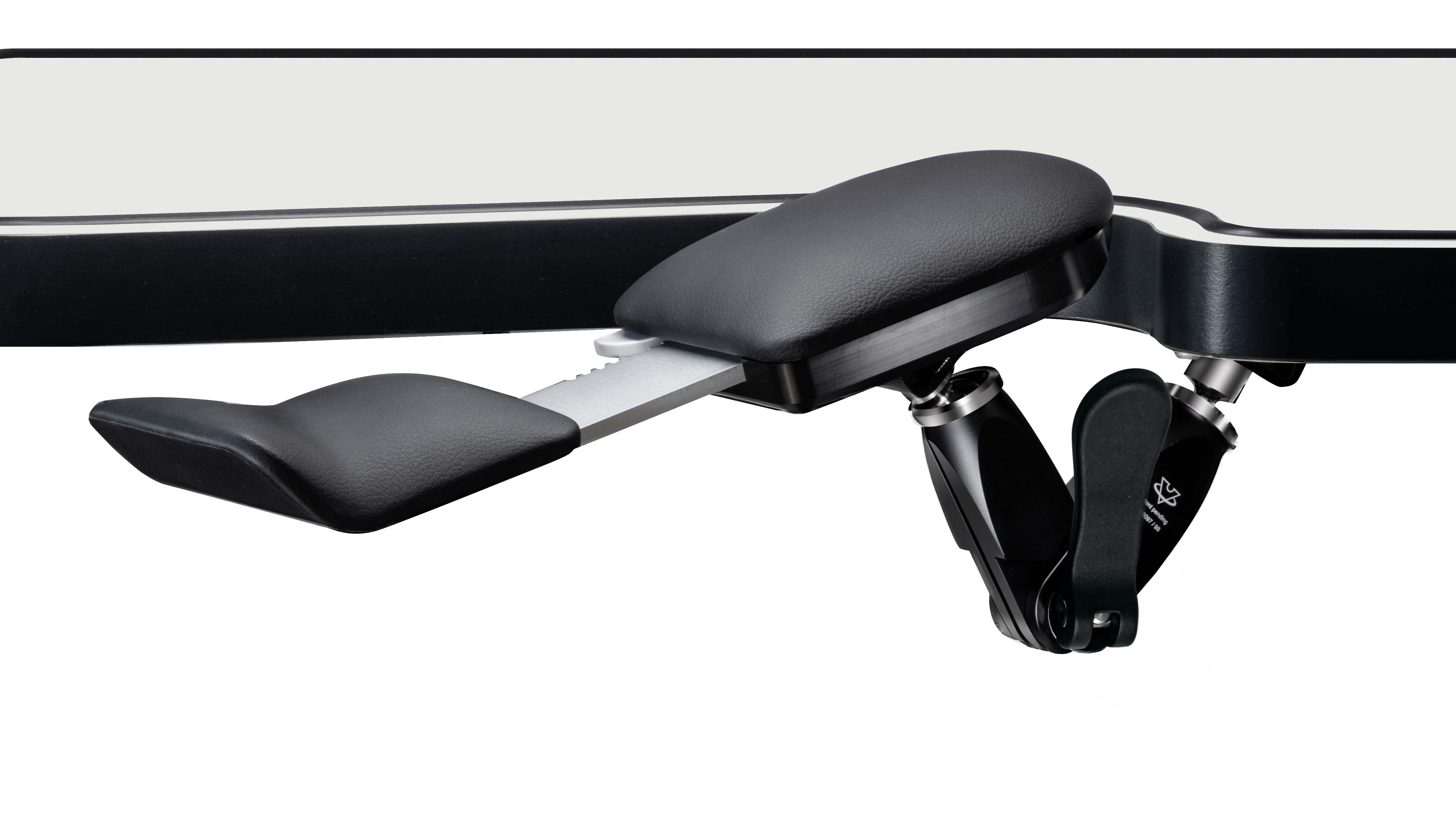 VOH Armrests, length dynamic from 280 - 350 mm, 3D adjustable, black, special equipment for Ergolift
Evolution (Ergo Suite, swiss patent)