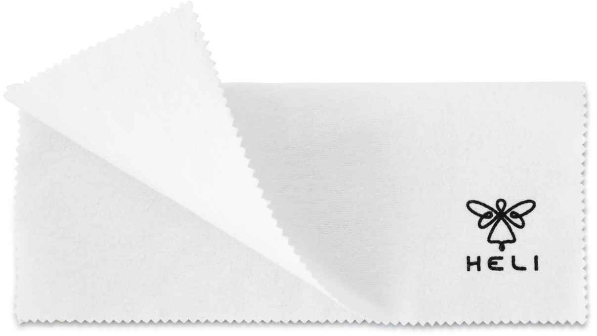 Jewelry polishing cloth, natural white, 24 x 20 cm, 100 pieces