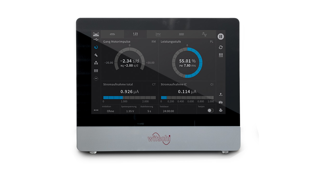 Terminal Witschi PRO, pantalla compacta y modular para todas las unidades ChronoMaster y
QuartzMaster