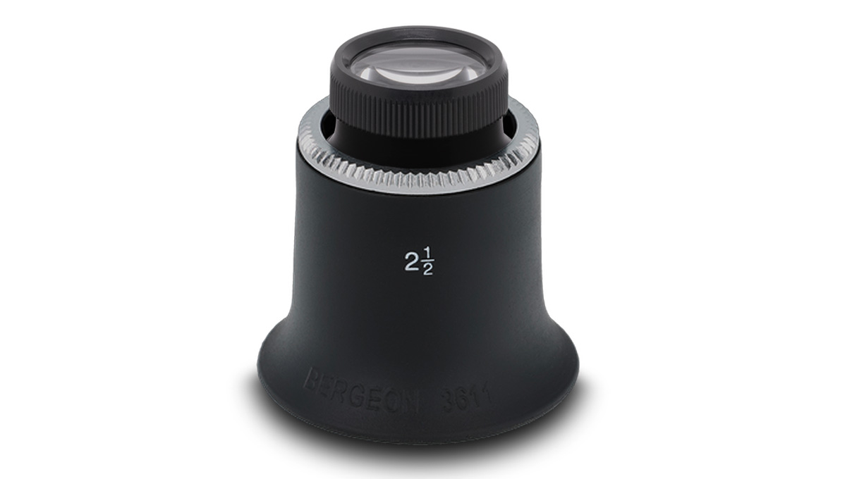 Bergeon 15664 Additional magnifier for attaching to Bergeon magnifiers, additional magnification 6,5x to
7x