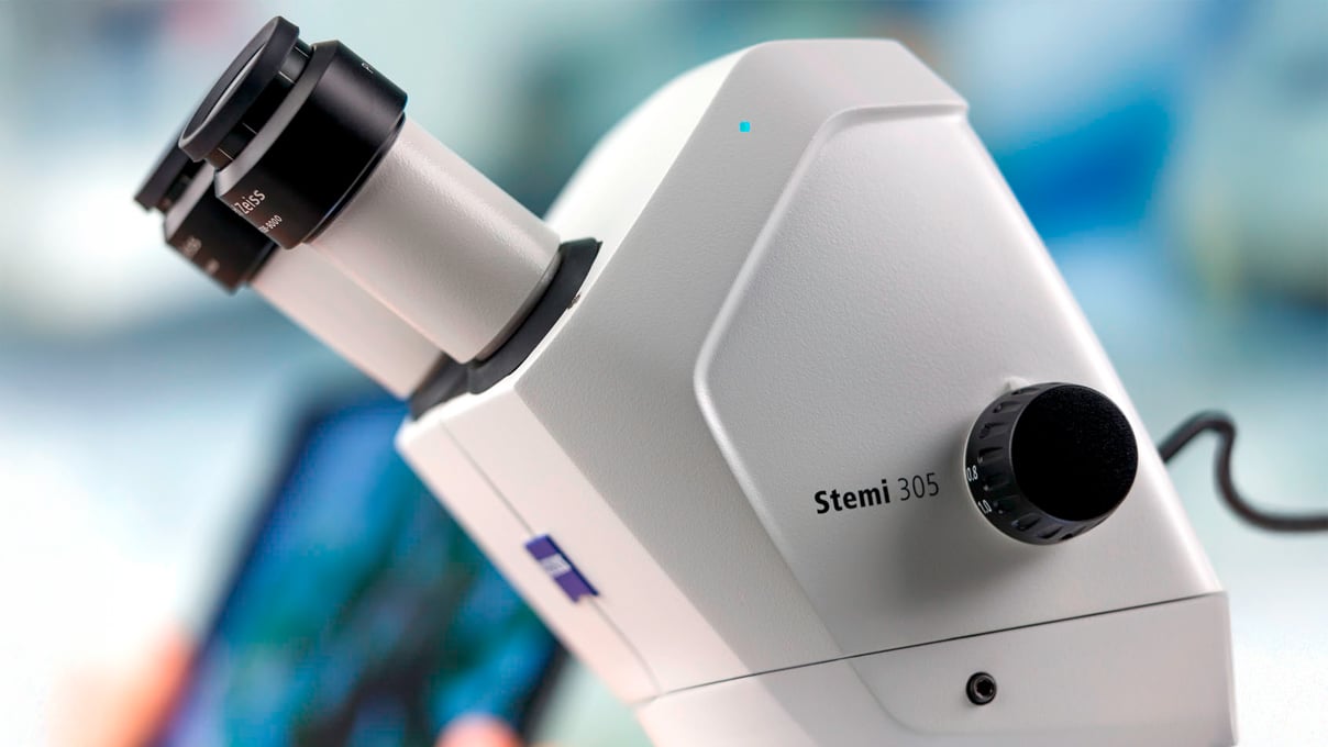 Stereomikroskopkörper Stemi 305 cam W, mit integrierter 4 Megapixel Kamera und WLAN