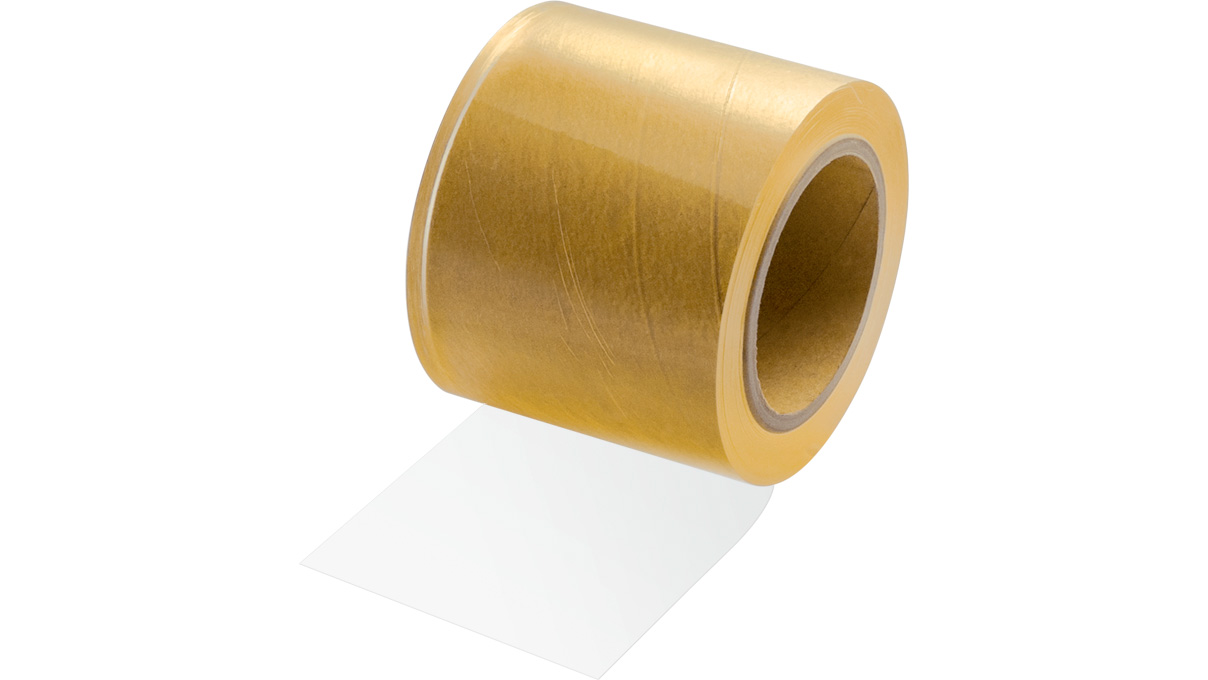 Adhesive foil, 100 mm x 0,05 mm, 100 m on roll