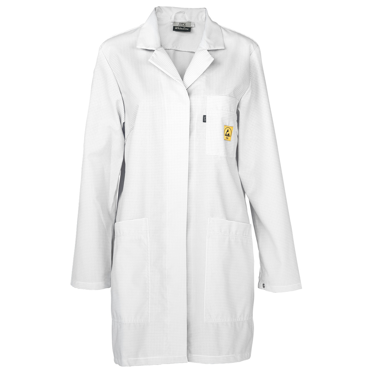 ESD short coat type WL-185, short form, long sleeve, size XL, white